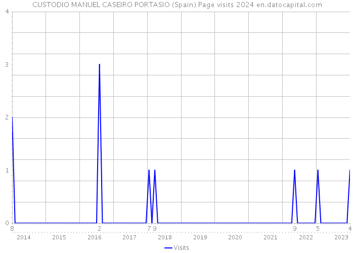 CUSTODIO MANUEL CASEIRO PORTASIO (Spain) Page visits 2024 