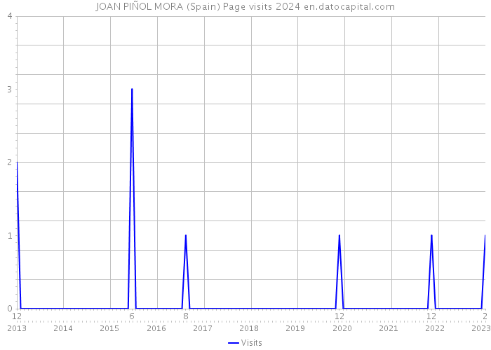 JOAN PIÑOL MORA (Spain) Page visits 2024 