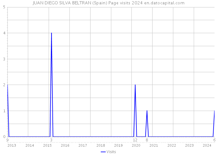 JUAN DIEGO SILVA BELTRAN (Spain) Page visits 2024 