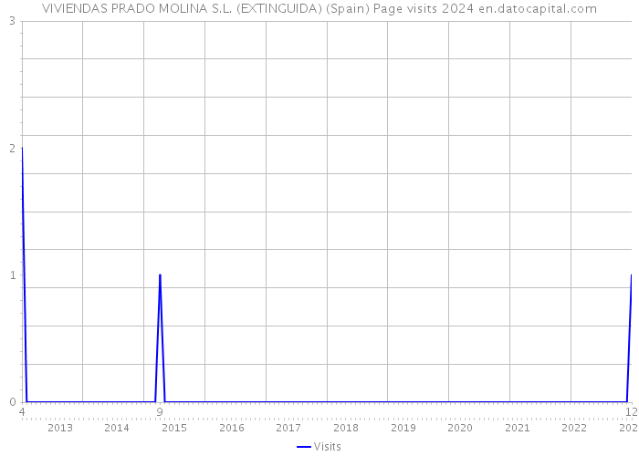 VIVIENDAS PRADO MOLINA S.L. (EXTINGUIDA) (Spain) Page visits 2024 