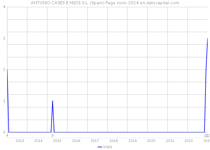 ANTONIO CASES E HIJOS S.L. (Spain) Page visits 2024 