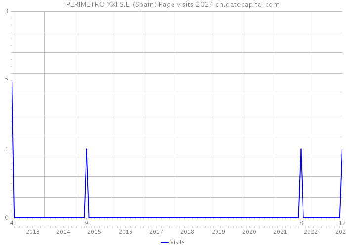 PERIMETRO XXI S.L. (Spain) Page visits 2024 