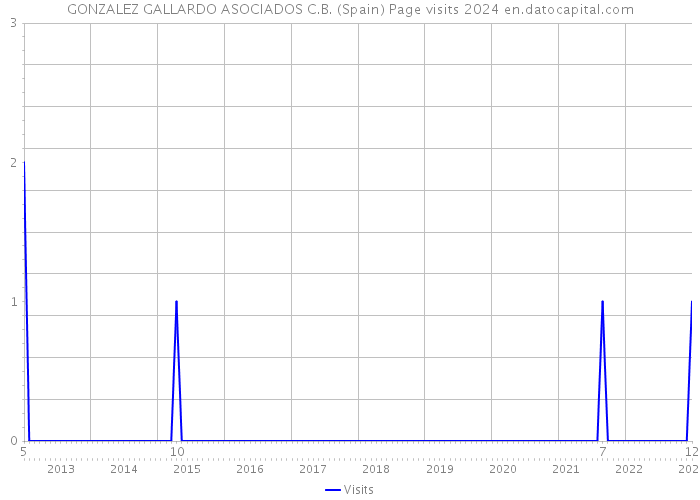 GONZALEZ GALLARDO ASOCIADOS C.B. (Spain) Page visits 2024 