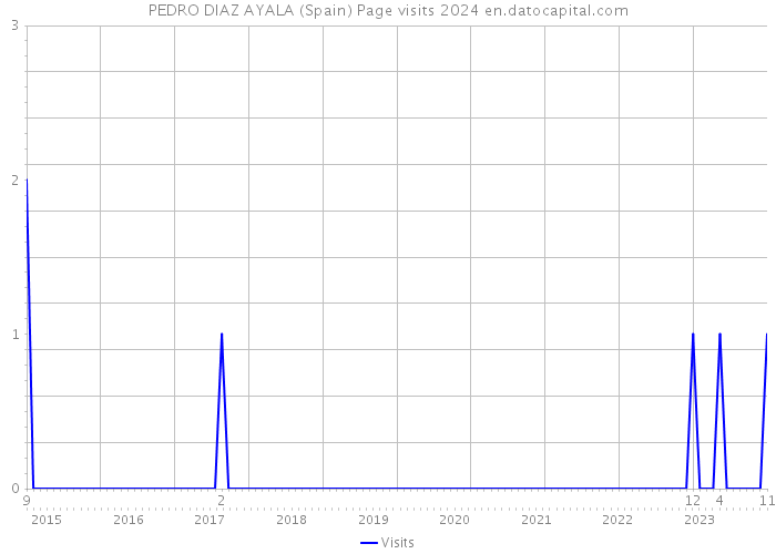 PEDRO DIAZ AYALA (Spain) Page visits 2024 