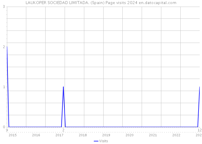 LAUKOPER SOCIEDAD LIMITADA. (Spain) Page visits 2024 