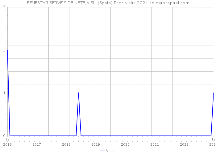 BENESTAR SERVEIS DE NETEJA SL. (Spain) Page visits 2024 