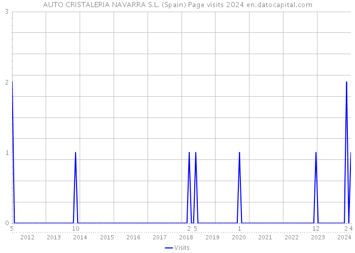 AUTO CRISTALERIA NAVARRA S.L. (Spain) Page visits 2024 