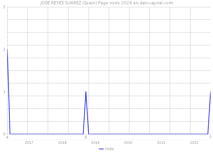 JOSE REYES SUAREZ (Spain) Page visits 2024 