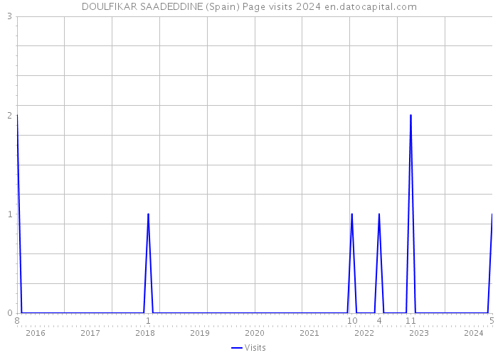 DOULFIKAR SAADEDDINE (Spain) Page visits 2024 