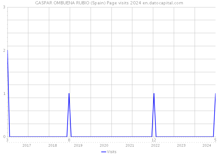 GASPAR OMBUENA RUBIO (Spain) Page visits 2024 