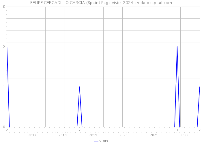 FELIPE CERCADILLO GARCIA (Spain) Page visits 2024 