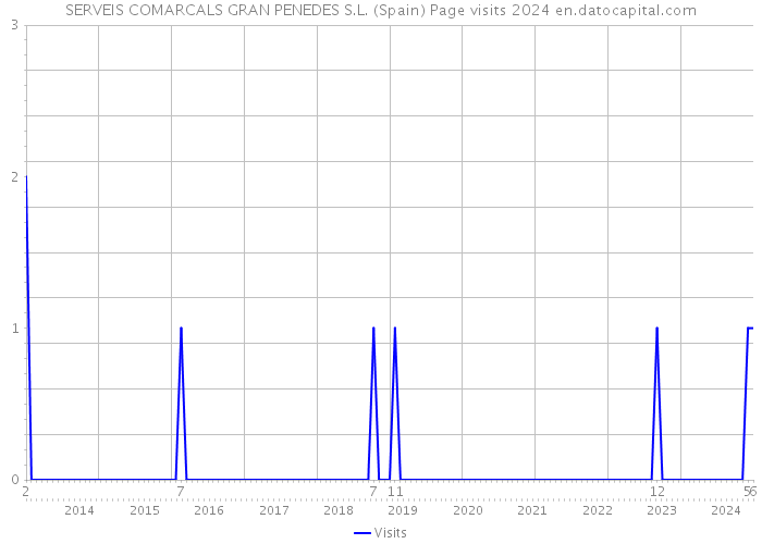 SERVEIS COMARCALS GRAN PENEDES S.L. (Spain) Page visits 2024 