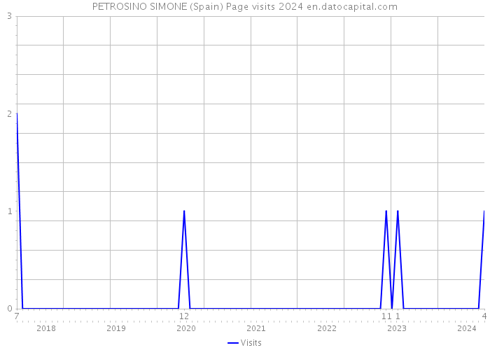 PETROSINO SIMONE (Spain) Page visits 2024 