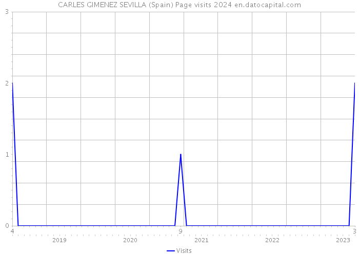 CARLES GIMENEZ SEVILLA (Spain) Page visits 2024 