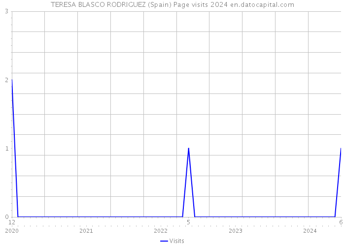 TERESA BLASCO RODRIGUEZ (Spain) Page visits 2024 