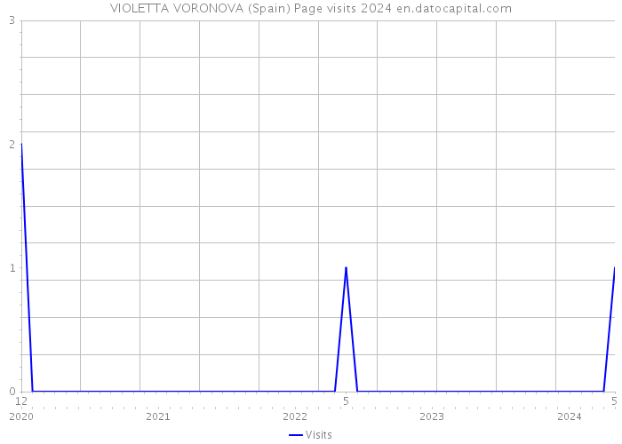 VIOLETTA VORONOVA (Spain) Page visits 2024 