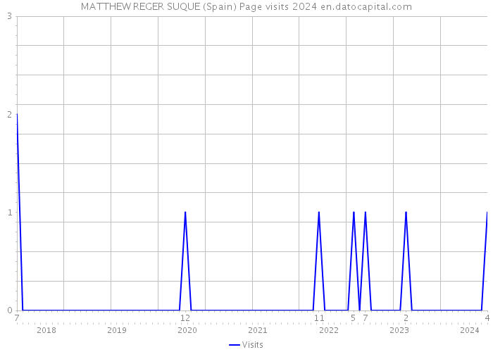 MATTHEW REGER SUQUE (Spain) Page visits 2024 