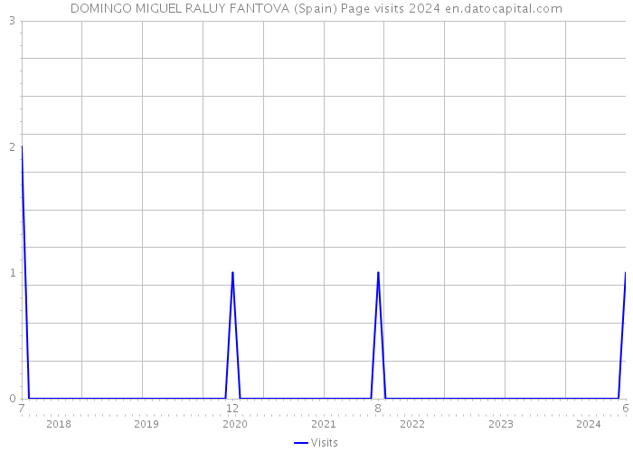 DOMINGO MIGUEL RALUY FANTOVA (Spain) Page visits 2024 