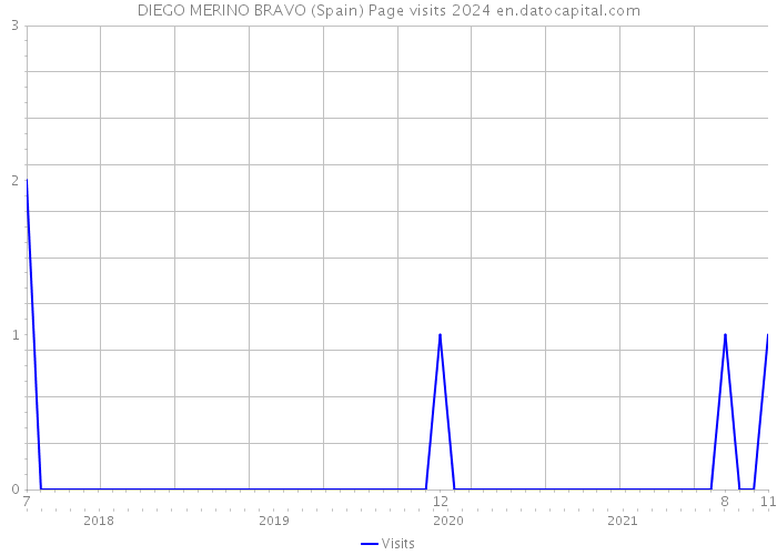 DIEGO MERINO BRAVO (Spain) Page visits 2024 