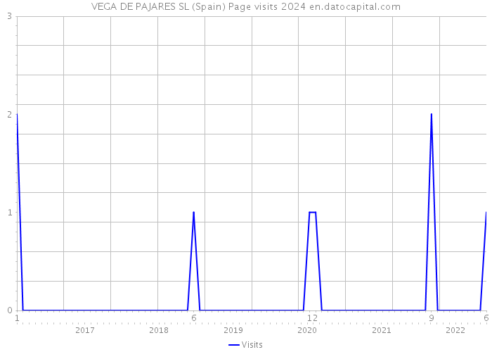 VEGA DE PAJARES SL (Spain) Page visits 2024 
