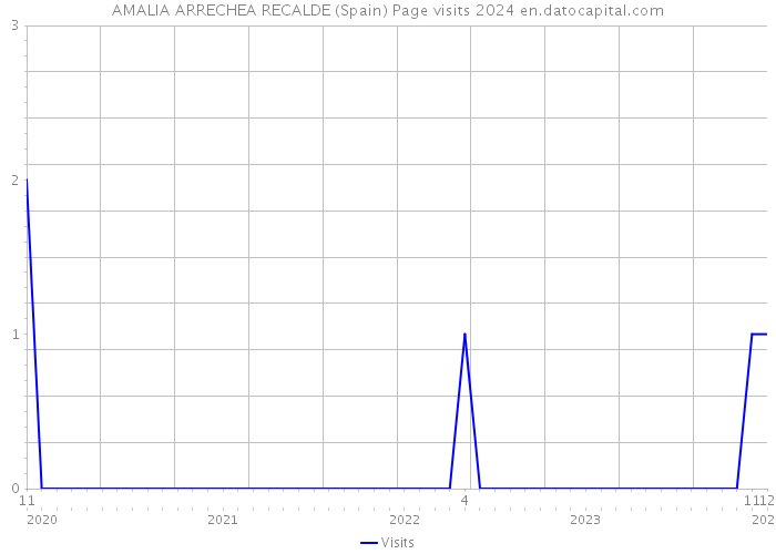 AMALIA ARRECHEA RECALDE (Spain) Page visits 2024 