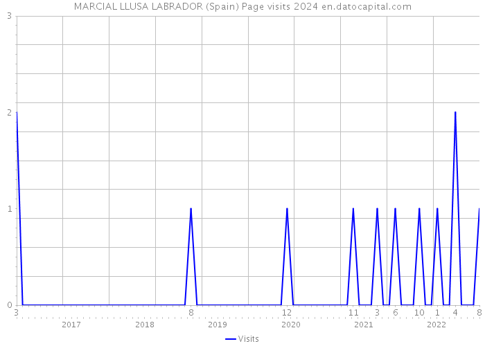 MARCIAL LLUSA LABRADOR (Spain) Page visits 2024 