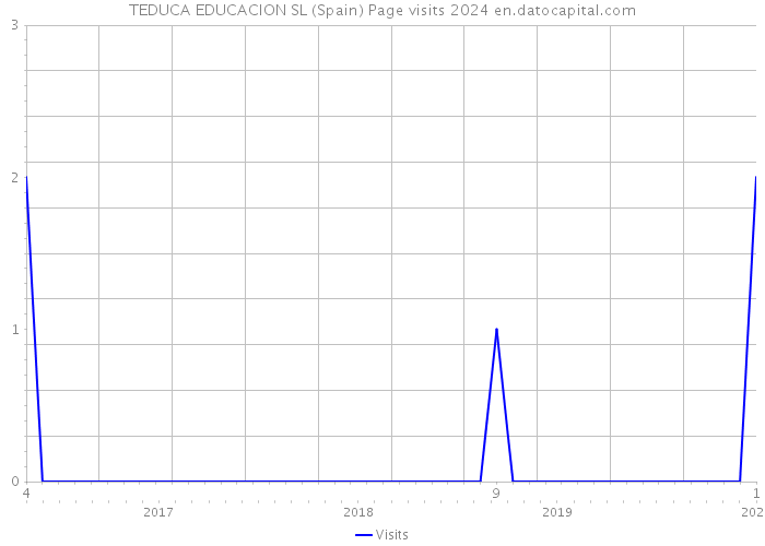 TEDUCA EDUCACION SL (Spain) Page visits 2024 