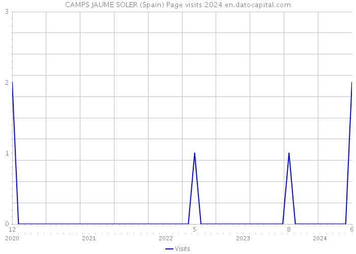 CAMPS JAUME SOLER (Spain) Page visits 2024 