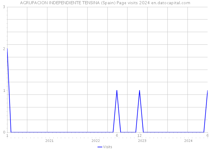 AGRUPACION INDEPENDIENTE TENSINA (Spain) Page visits 2024 