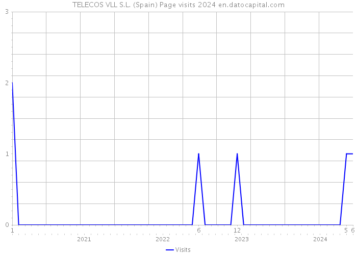 TELECOS VLL S.L. (Spain) Page visits 2024 