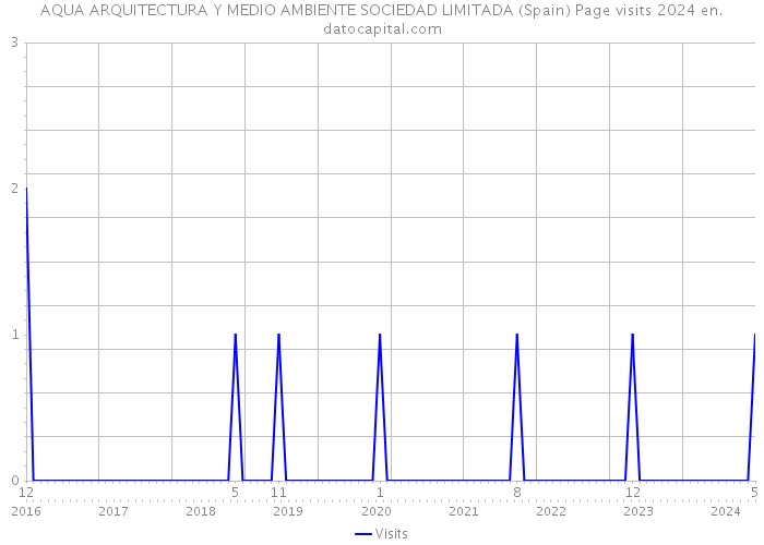 AQUA ARQUITECTURA Y MEDIO AMBIENTE SOCIEDAD LIMITADA (Spain) Page visits 2024 