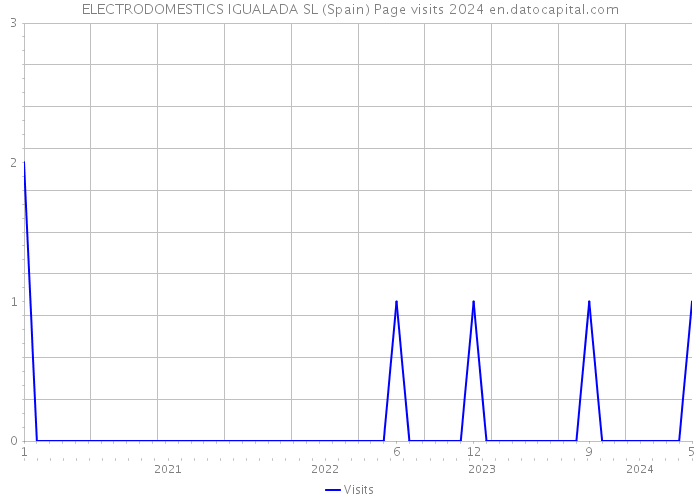 ELECTRODOMESTICS IGUALADA SL (Spain) Page visits 2024 