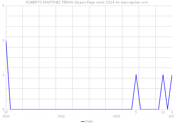 ROBERTO MARTINEZ TERAN (Spain) Page visits 2024 