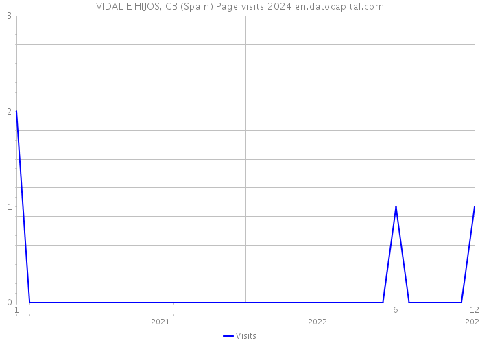 VIDAL E HIJOS, CB (Spain) Page visits 2024 