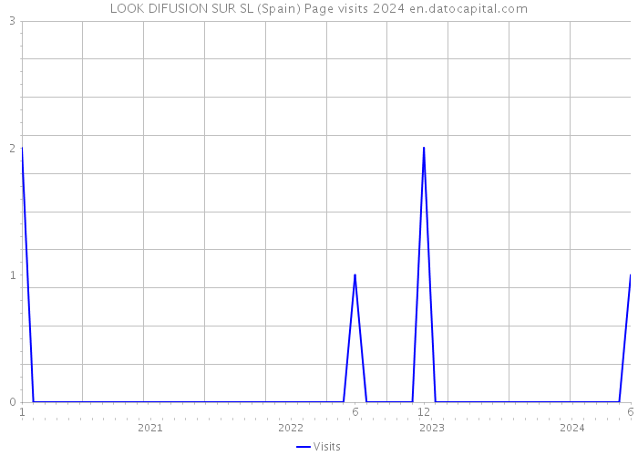 LOOK DIFUSION SUR SL (Spain) Page visits 2024 