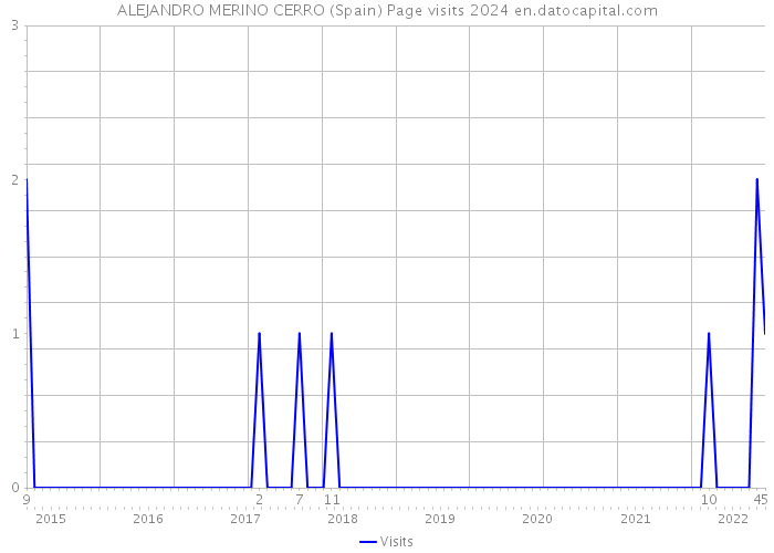 ALEJANDRO MERINO CERRO (Spain) Page visits 2024 