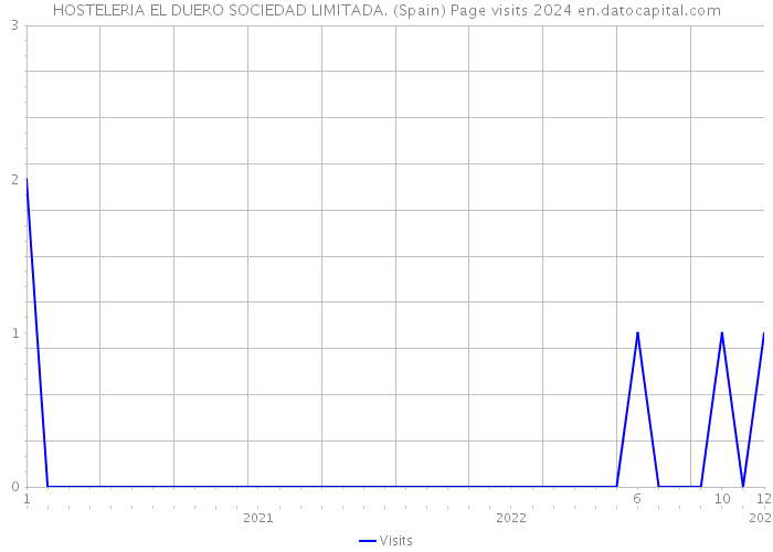 HOSTELERIA EL DUERO SOCIEDAD LIMITADA. (Spain) Page visits 2024 