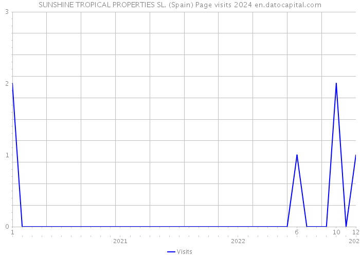SUNSHINE TROPICAL PROPERTIES SL. (Spain) Page visits 2024 