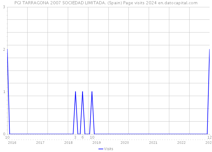 PGI TARRAGONA 2007 SOCIEDAD LIMITADA. (Spain) Page visits 2024 