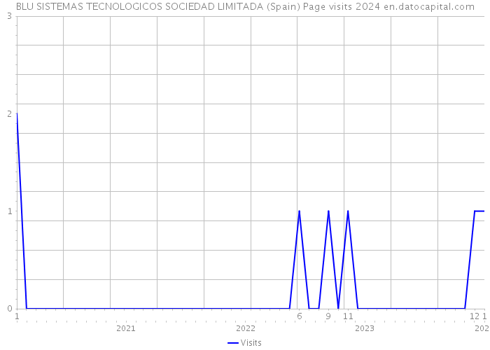 BLU SISTEMAS TECNOLOGICOS SOCIEDAD LIMITADA (Spain) Page visits 2024 