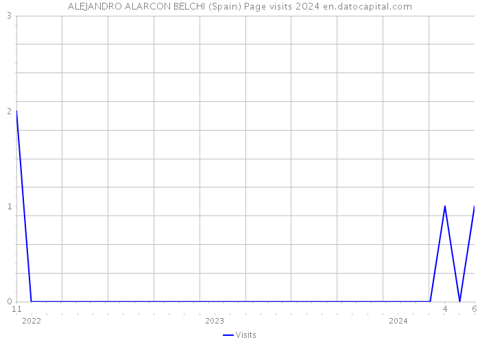 ALEJANDRO ALARCON BELCHI (Spain) Page visits 2024 