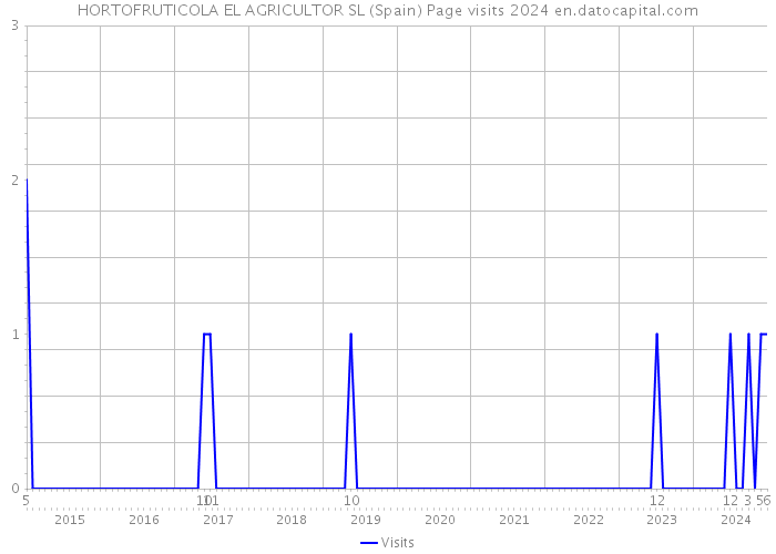 HORTOFRUTICOLA EL AGRICULTOR SL (Spain) Page visits 2024 