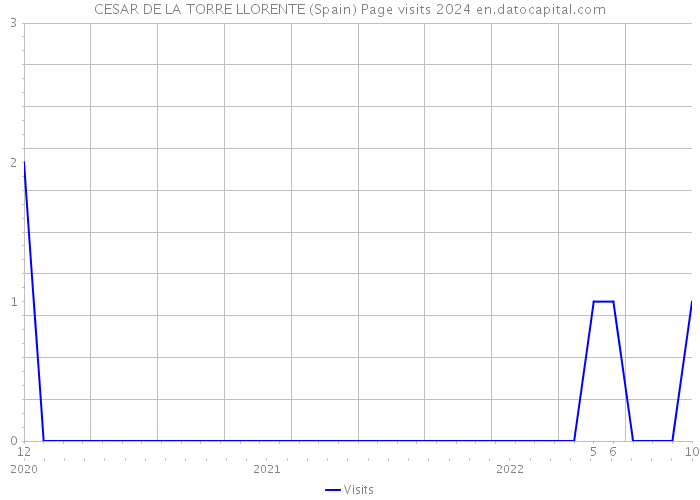 CESAR DE LA TORRE LLORENTE (Spain) Page visits 2024 