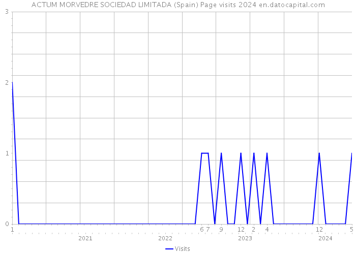 ACTUM MORVEDRE SOCIEDAD LIMITADA (Spain) Page visits 2024 