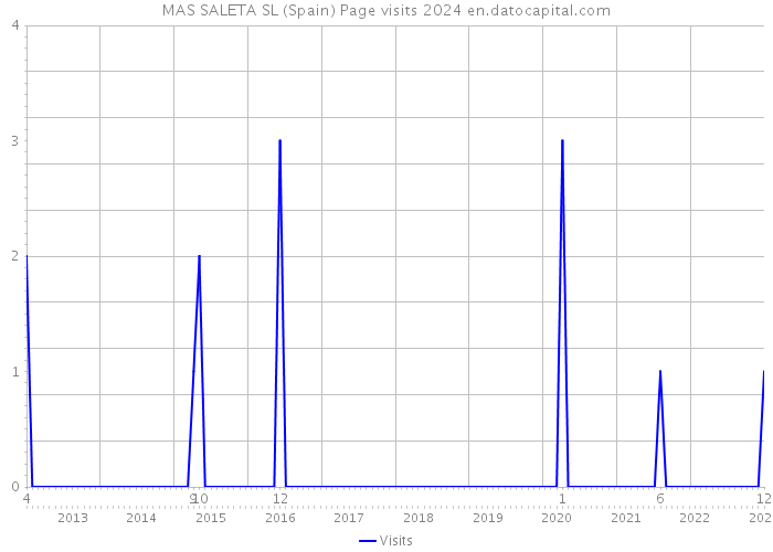 MAS SALETA SL (Spain) Page visits 2024 