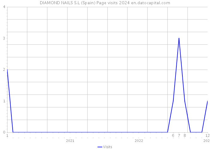 DIAMOND NAILS S.L (Spain) Page visits 2024 
