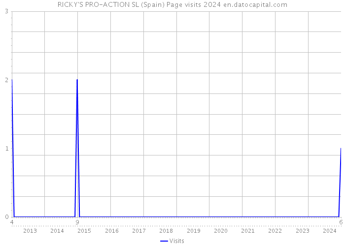 RICKY'S PRO-ACTION SL (Spain) Page visits 2024 