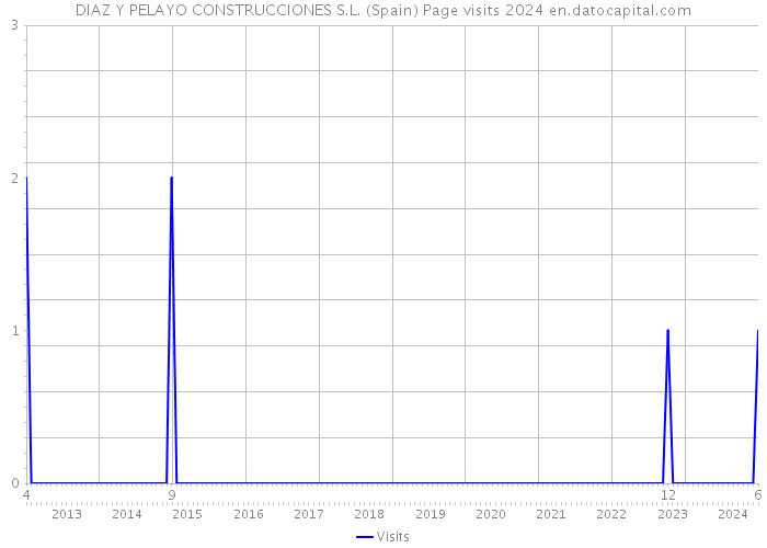 DIAZ Y PELAYO CONSTRUCCIONES S.L. (Spain) Page visits 2024 