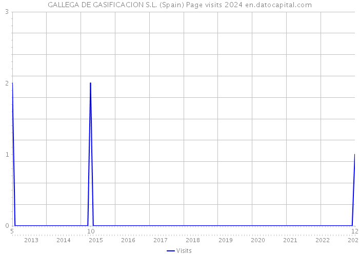 GALLEGA DE GASIFICACION S.L. (Spain) Page visits 2024 