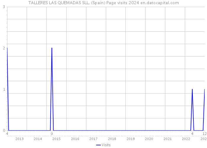 TALLERES LAS QUEMADAS SLL. (Spain) Page visits 2024 